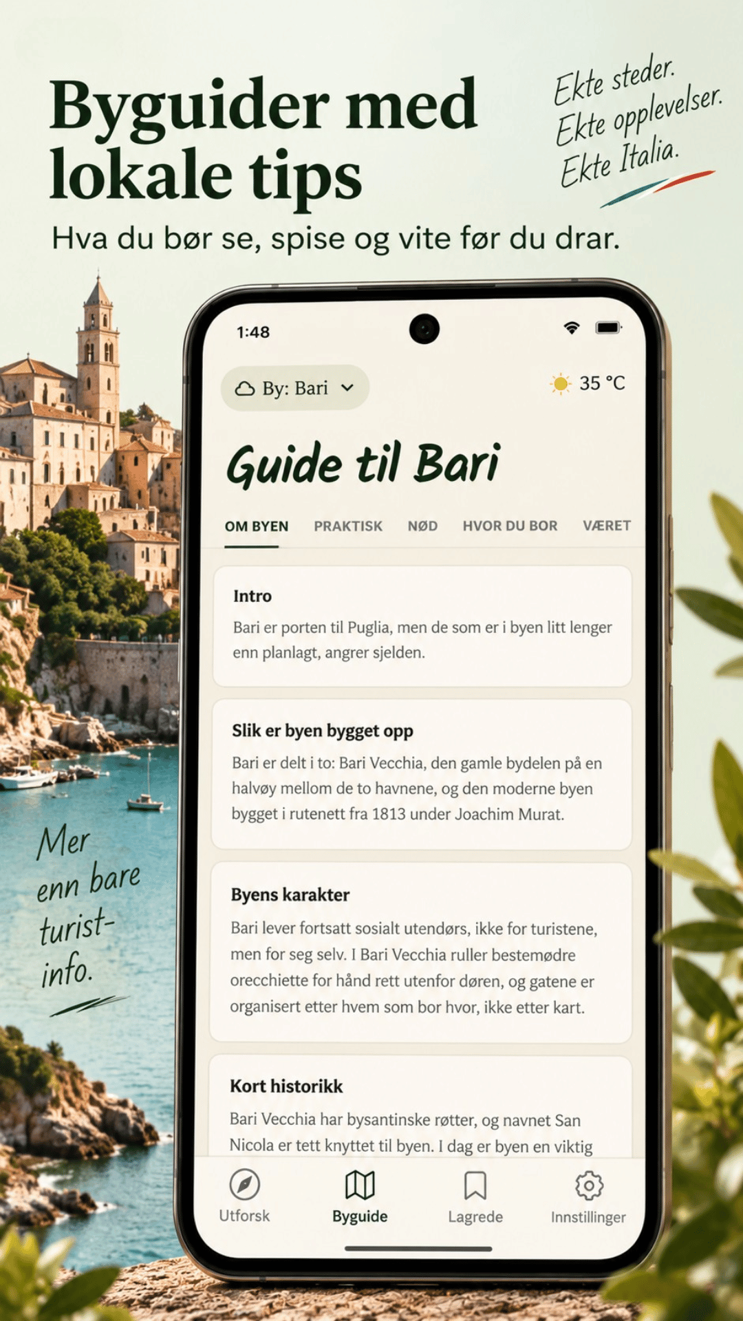 Italia i lomma – steder og tips